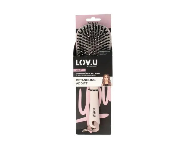 Perie de descurcat LOV.U, Wet&Dry, beige, 1 bucata, Parsa