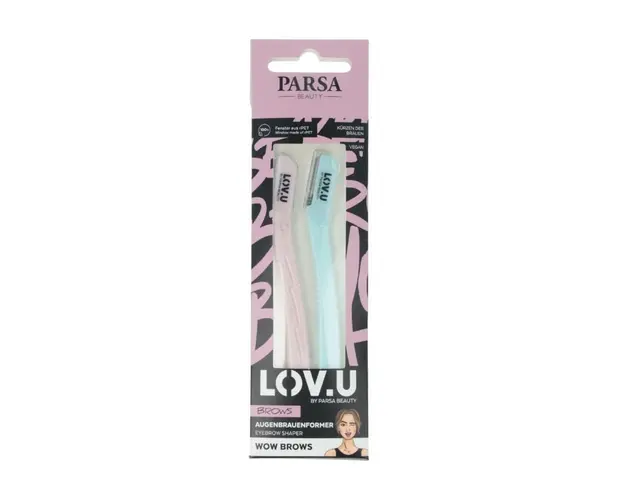Trimmer pentru sprancene si fata LOV.U, 2 bucati, Parsa 