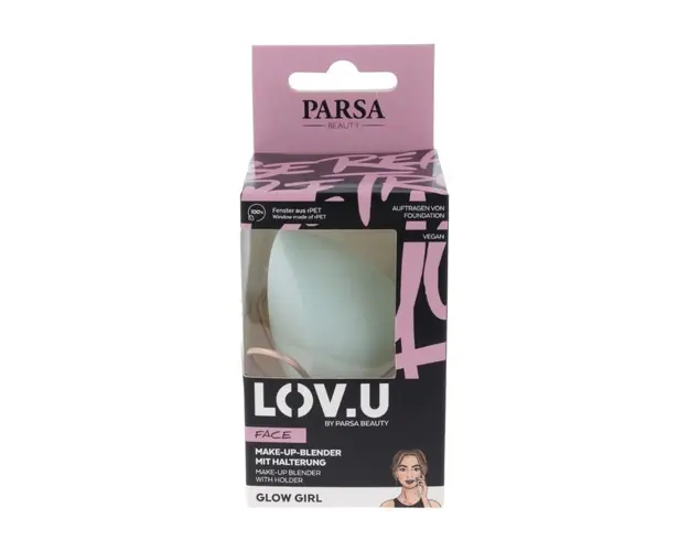 Burete pentru machiaj, cu suport, tip ou, LOV.U, 1 bucata, Parsa