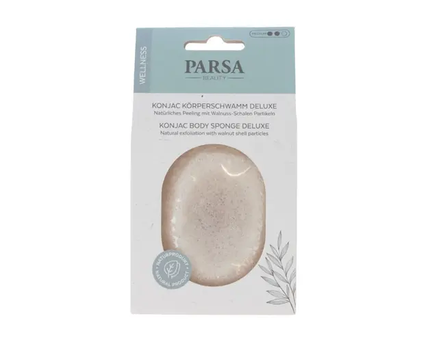 Burete pentru corp Konjac Deluxe, 1 bucata, Parsa