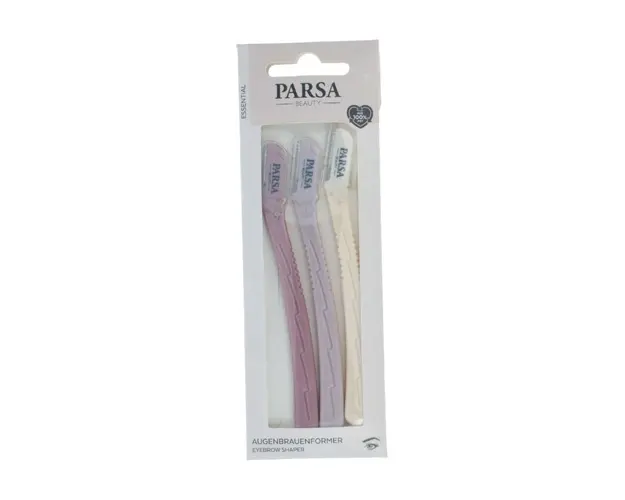 Trimmer sprancene si par facial, colorat, 3 bucati, Parsa 