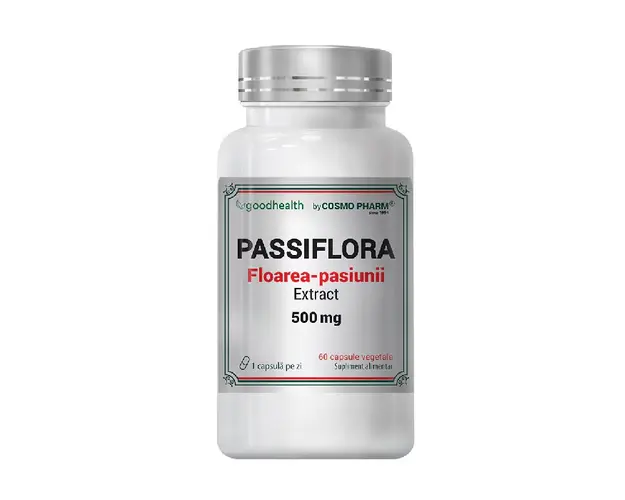 Passiflora Extract, 500 mg, 60 comprimate, Cosmo Pharm