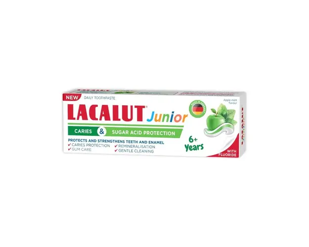 Pasta de dinti Lacalut Junior, +6 ani, 55 ml, Zdrovit