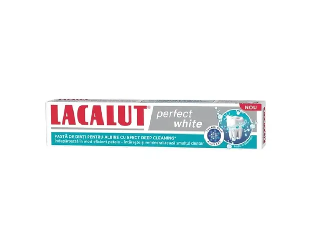 Pasta de dinti Lacalut Perfect White, 75ml, Zdrovit