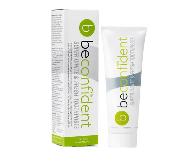 Pasta de dinti pentru albire si prospetime, Super White & Fresh, 75ml, Beconfident
