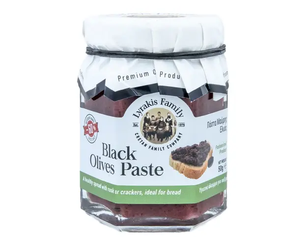 Pasta de masline negre, fara gluten, 170 g, Lyrakis 