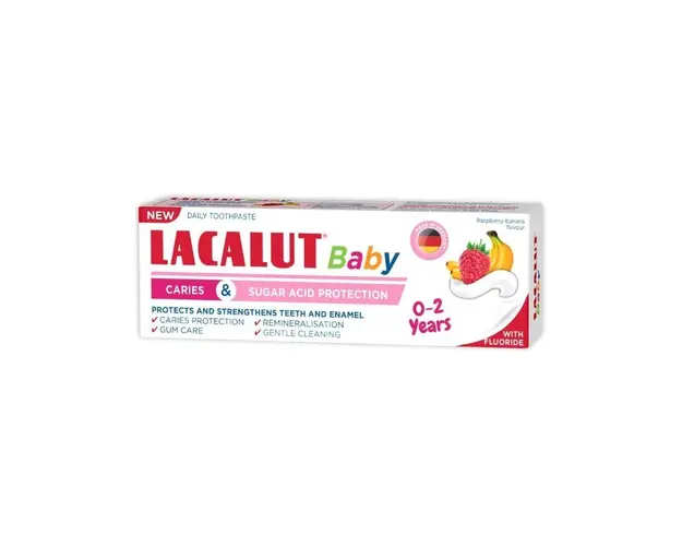 Pasta de dinti Lacalut Baby, 0-2 ani, 55 ml, Zdrovit