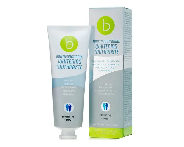 Pasta de dinti pentru albire, multifunctionala, dinti sensibili, Menta, 75ml, Beconfident