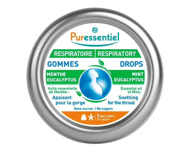 Pastile gumate pentru calmarea durerilor din gat, 45 g, Puressentiel