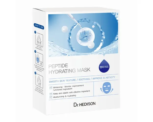 Patch-uri pentru frunte si ochi Peptide Hydrating Mask, 10*25 g, Dr Hedison