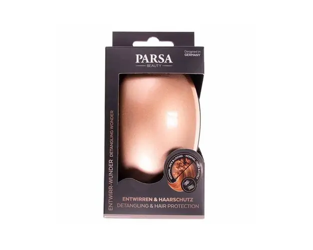 Perie de buzunar pentru descurcat, Rose Gold, Parsa
