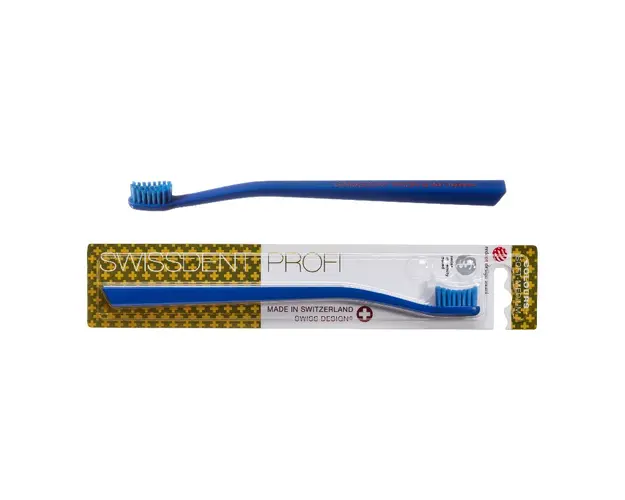 Periuta de dinti Colours Classic, albastra, 1 bucata, Swissdent
