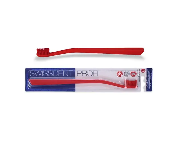 Periuta de dinti Colours Classic, rosie, 1 bucata, Swissdent