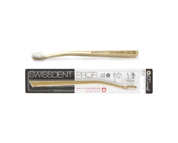 Periuta de dinti, Whitening Classic, aurie, Swissdent 