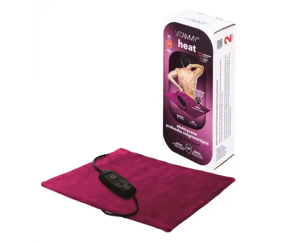 Perna cu incalzire electrica Rosu Rubiniu, pentru spate si gat