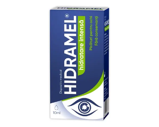 Picaturi de hidratare intensa pentru ochi Hidramel, 10ml, Zdrovit