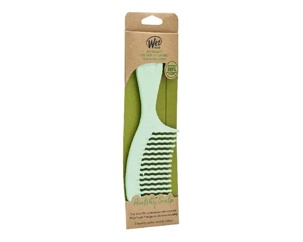 Pieptene de par infuzat cu ceai verde, Go Green, Wet Brush