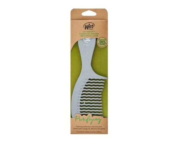 Pieptene pentru par infuzat cu carbune Go Green, Wet Brush 