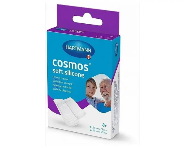 Plasturi Cosmos Soft Silicone, 8 bucati, Hartmann