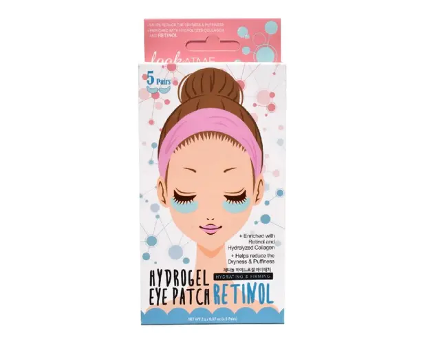Plasturi de hidrogel pentru hidratare cu retinol, 5 perechi, Look At Me