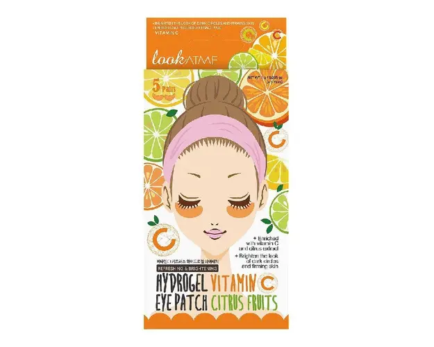Plasturi de hidrogel revigoranti si iluminatori cu vitamina C, 5 perechi, Look At Me
