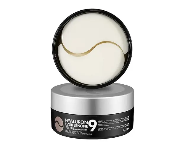 Plasturi pentru ochi cu acid hyaluronic, peptide si benon negru, 60 bucati, Medi-Peel