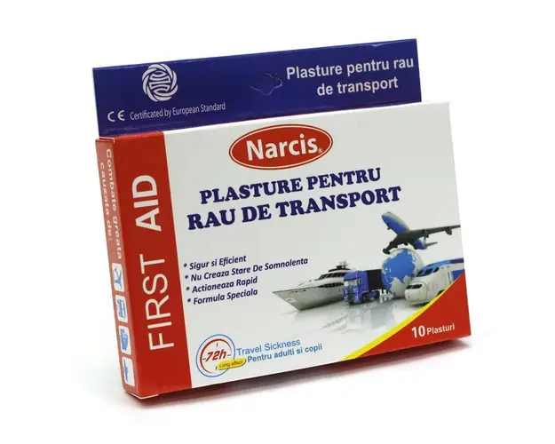 Plasturi pentru rau de transport
