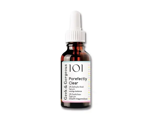 Ser facial cu acid salicilic 2% Porefectly Clear, 30 ml, Geek & Gorgeous 