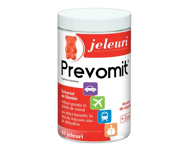 Prevomit, 60 jeleuri aroma capsuni, Zdrovit