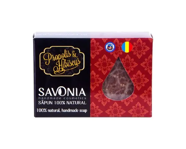 Sapun Natural Propolis si Hibiscus, 90g, Savonia