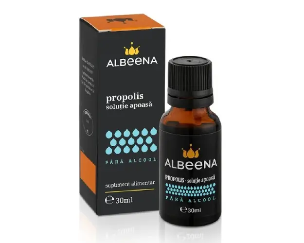 Propolis Solutie apoasa fara alcool, 30 ml, Albeena