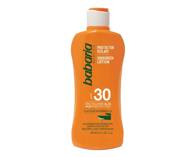 Protectie solara cu accelerator de bronzare SPF30, 200 ml, Babaria