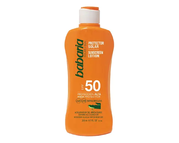 Protectie solara cu accelerator de bronzare SPF50, 200 ml, Babaria