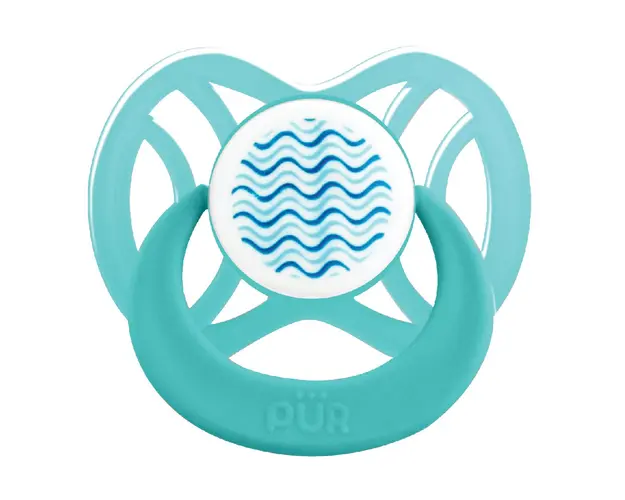 Suzeta ortodontica din silicon, 6 luni, verde, 14042, PUR 