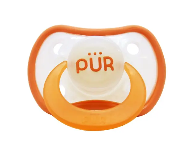 Suzeta ortodontica din silicon, +6 luni, piersica, PUR 