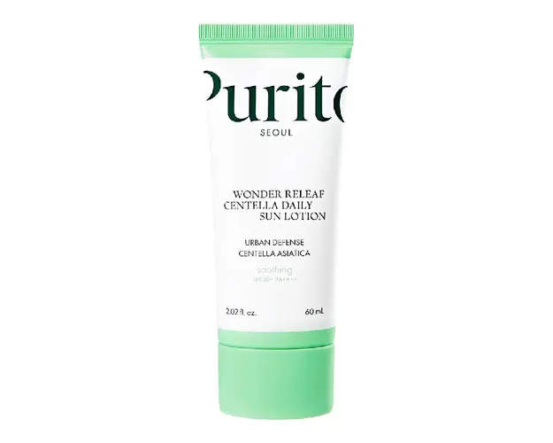 Crema de fata Wonder Releaf Centella Daily Sun Lotion SPF 50+ PA++++, 60 ml, Purito