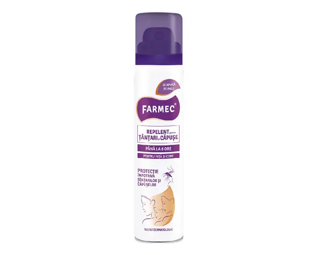 Repelent pentru tantari si capuse, 75 ml, Farmec