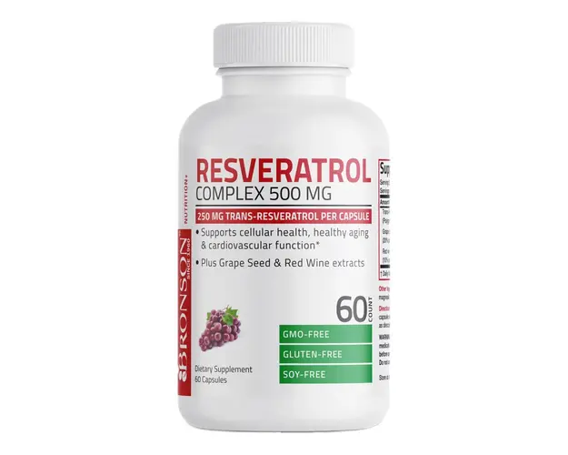 Resveratrol 500 mg Complex, 60 capsule, Bronson Laboratories