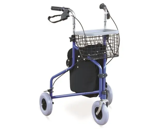 Rolator ortopedic cu 3 roti si cos de cumparaturi, JL969H 