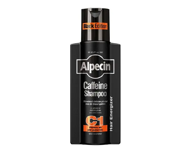 Sampon cu cafeina Black Edition, 250 ml, Alpecin 
