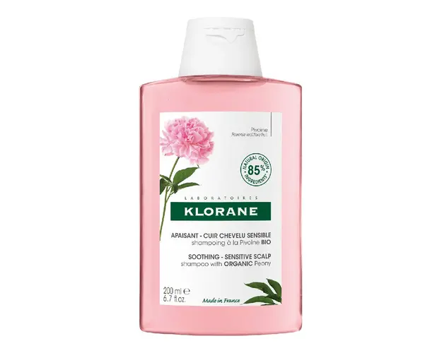 Sampon cu extract de bujor pentru scalp sensibil si iritat, 200 ml, Klorane