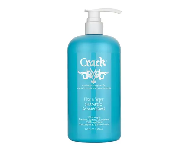 Sampon hidratant cu extract de açai si proteine din matase Clean&Soaper, 1000 ml, Crack Hair Fix