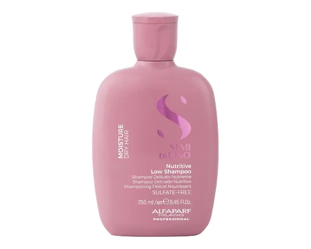 Sampon pentru hidratare fara sulfati Semi di Lino Moisture Nutritive, 250 ml, Alfaparf 