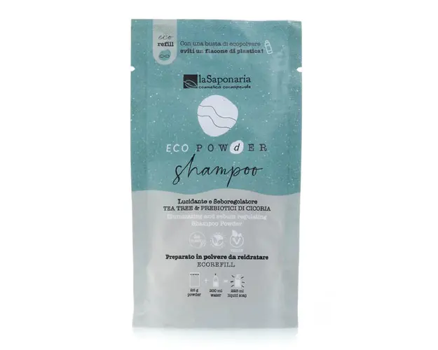 Sampon pudra pentru iluminare si reglarea sebumului, 25g, La Saponaria