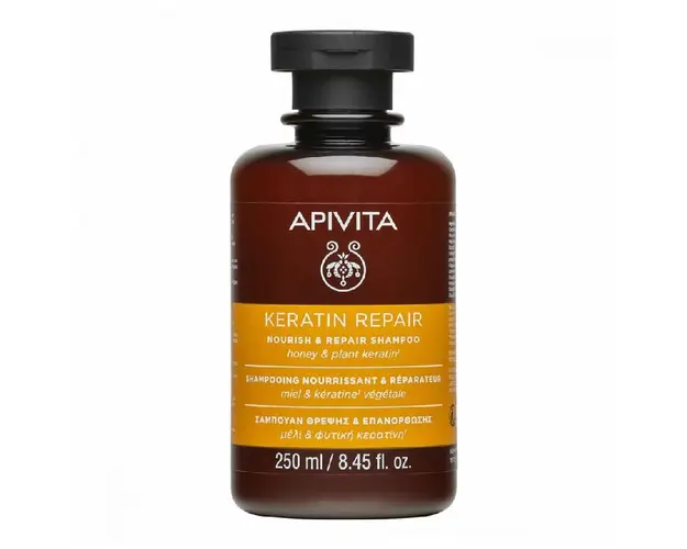 Sampon reparator cu keratina, 250 ml, Apivita