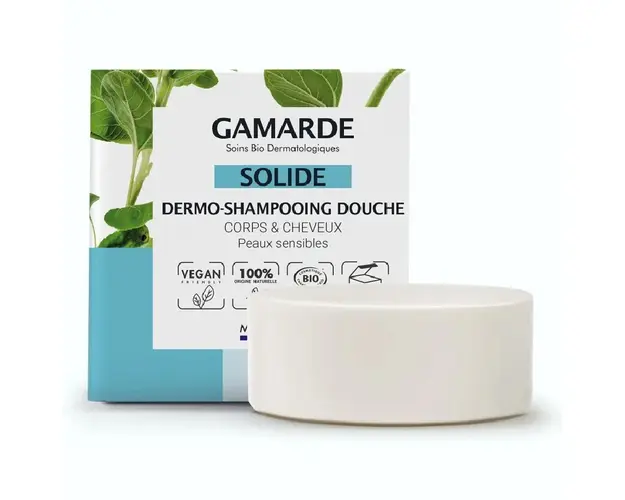 Sampon si gel de dus solid pentru par si corp, 109ml, Gamarde