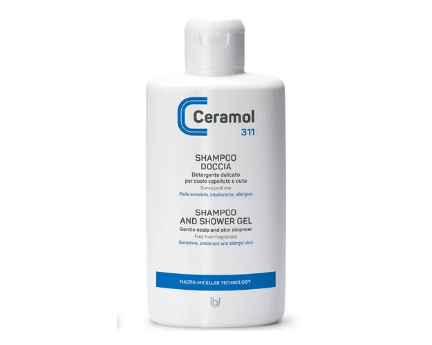 Sampon si Gel de dus pentru piele si scalp sensibil, 200 ml, Ceramol