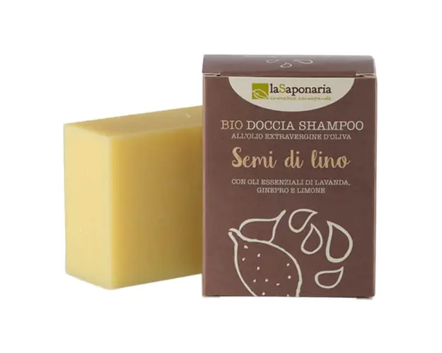 Sampon si gel de dus solid, 100g, La Saponaria