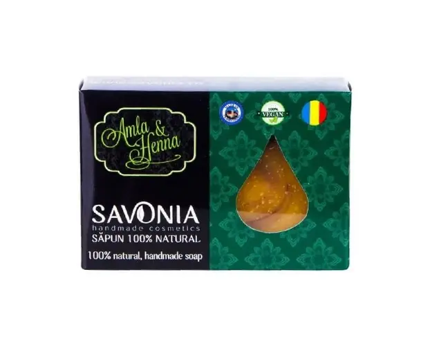 Sampon Solid Natural Amla si Henna, 90g, Savonia