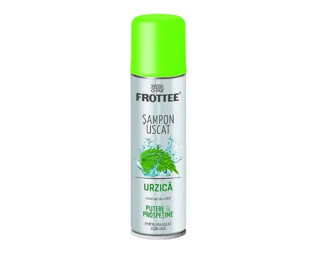 Sampon uscat Frottee urzica, 200 ml, Swiss O Par
